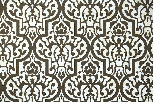 1970s Geometric Damask Vintage Wallpaper