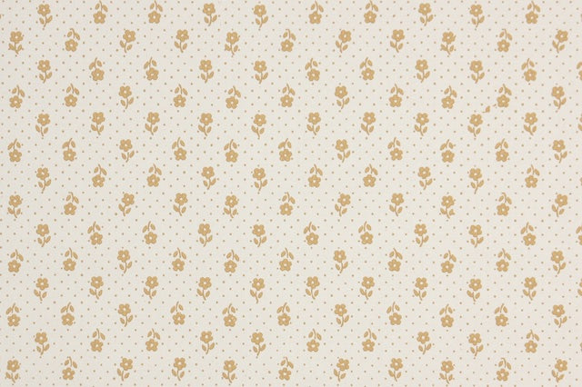 1980s Floral Vintage Wallpaper
