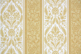 1960s Floral Stripe Vintage Wallpaper