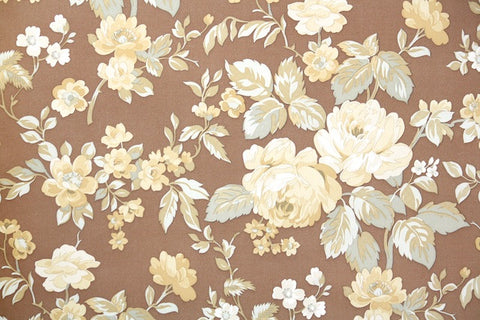 1970s Floral Vintage Wallpaper