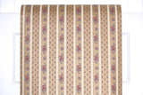1970s Floral Stripe Vintage Wallpaper