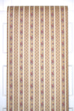 1970s Floral Stripe Vintage Wallpaper