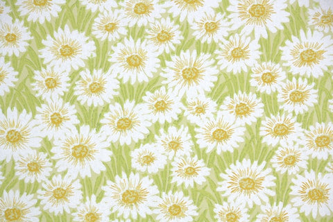 1960s Floral Vintage Wallpaper
