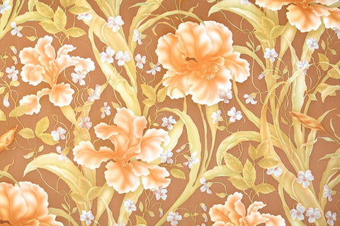 1970s Floral Vintage Wallpaper