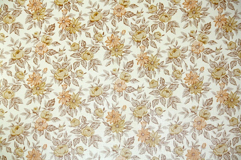 1970s Floral Vintage Wallpaper