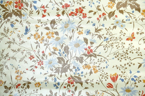 1970s Floral Vintage Wallpaper