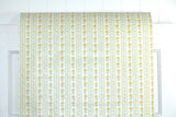 1970s Floral Stripe Vintage Wallpaper