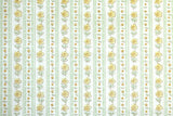 1970s Floral Stripe Vintage Wallpaper