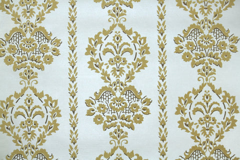 1970s Vintage Flock Wallpaper