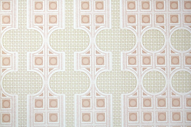 1970s Geometric Vintage Wallpaper