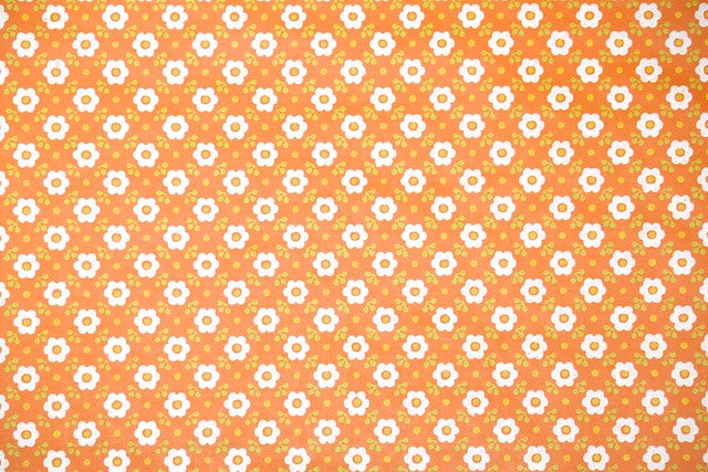 1970s Floral Vintage Wallpaper