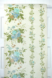 1970s Floral Vintage Wallpaper
