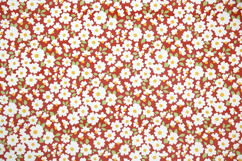 1970s Floral Vinyl Vintage Wallpaper