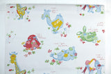 1970s Childrens Vinyl Vintage Wallpaper