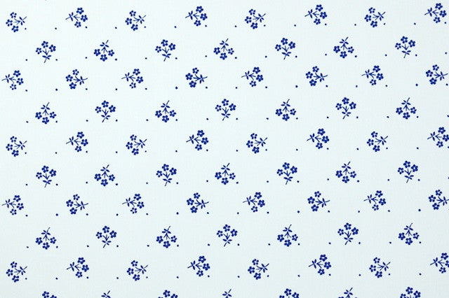 1980s Floral Vintage Wallpaper