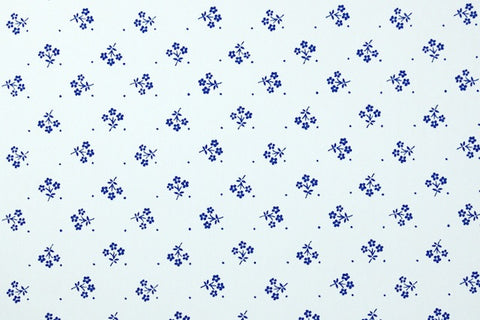 1980s Floral Vintage Wallpaper
