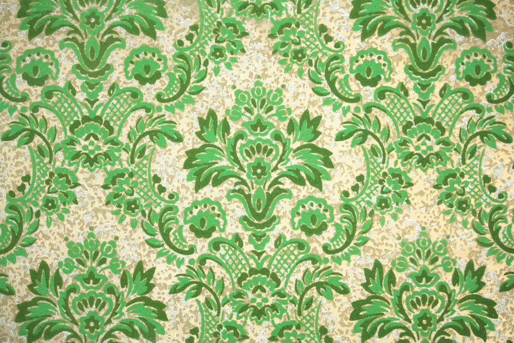 1970s Vintage Flock Wallpaper