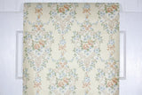 1970s Floral Damask Vintage Wallpaper