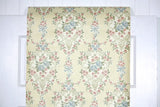 1970s Floral Damask Vintage Wallpaper