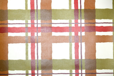 1970s Plaid Vintage Wallpaper