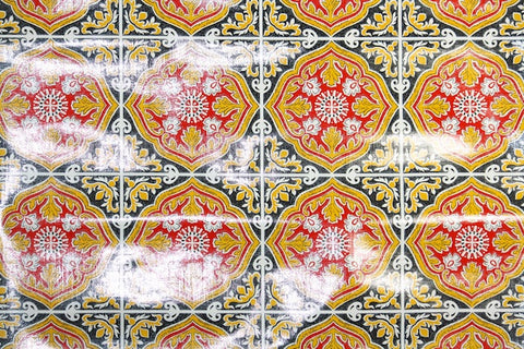 1970s Geometric Vinyl Vintage Wallpaper