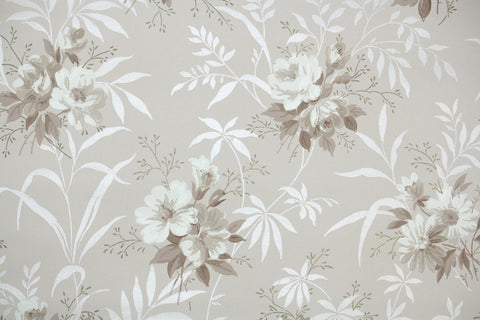 1940s Floral Vintage Wallpaper