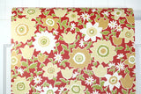 1970s Floral Vintage Wallpaper