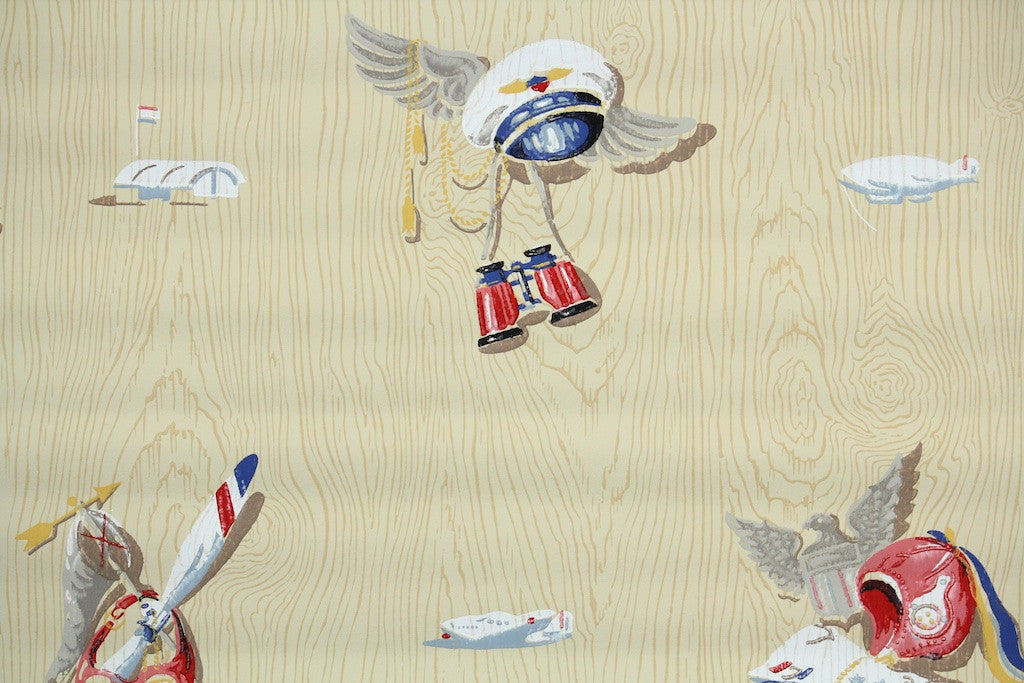 1950s Novelty Vintage Wallpaper