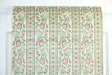1970s Floral Stripe Vintage Wallpaper