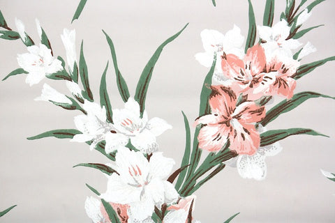 1940s Floral Vintage Wallpaper