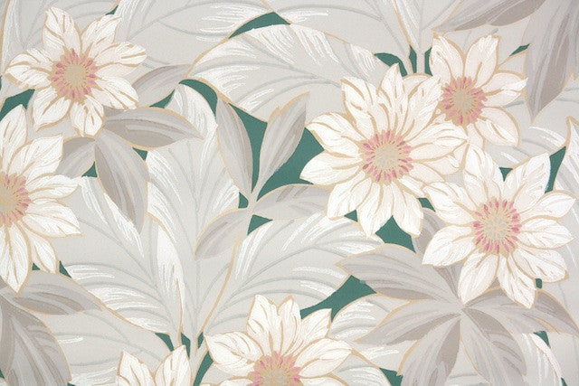 1930s Botanical Vintage Wallpaper