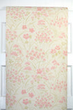 1960s Floral Vintage Wallpaper