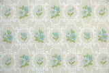 1960s Floral Vintage Wallpaper