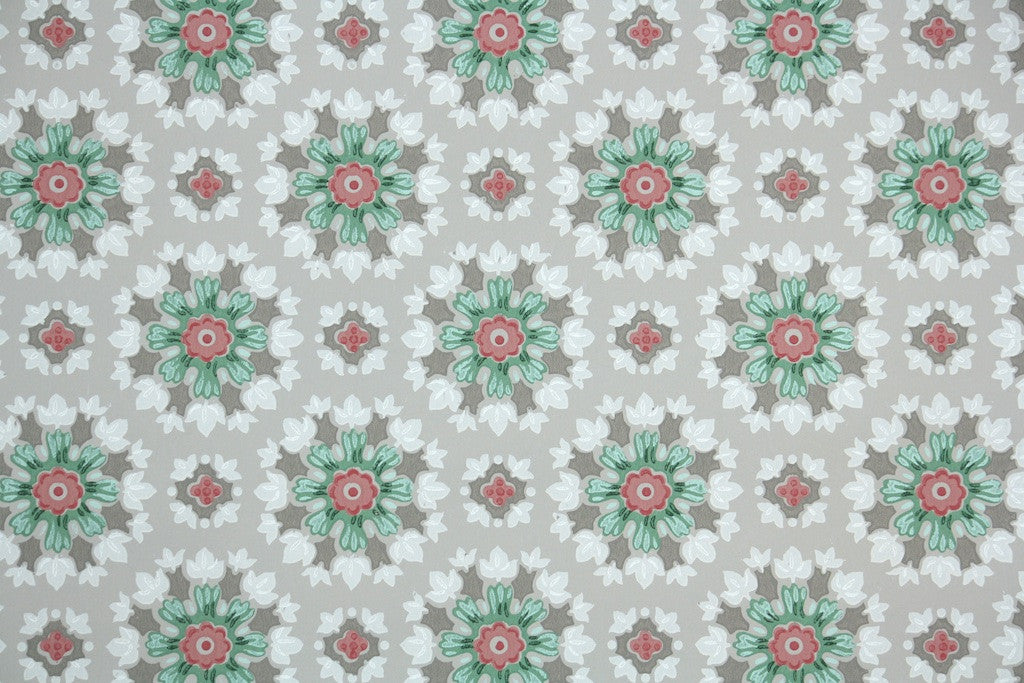 1950s Geometric Vintage Wallpaper