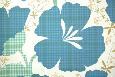 1970s Floral Vintage Wallpaper