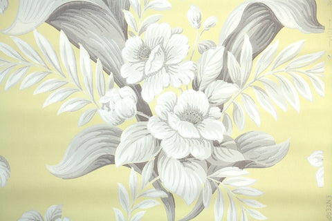 1950s Floral Vintage Wallpaper