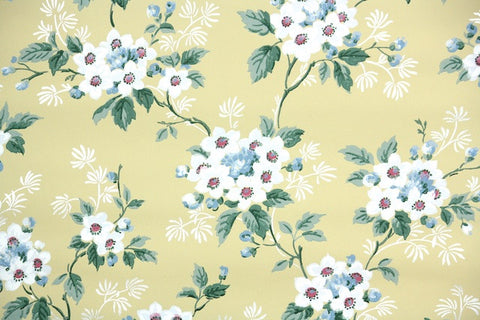 1950s Floral Vintage Wallpaper
