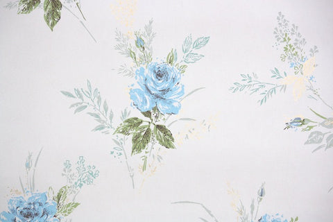 1950s Floral Vintage Wallpaper