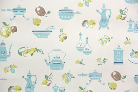 1950s Kitchen Vintage Wallpaper