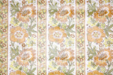 1970s Floral Stripe Vintage Wallpaper