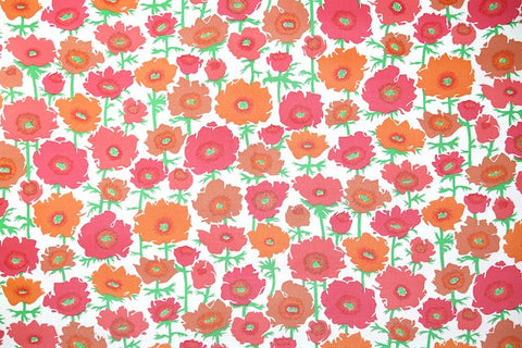 1970s Floral Vintage Wallpaper