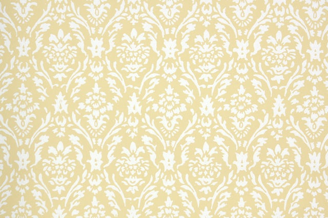 1970s Damask Vintage Wallpaper