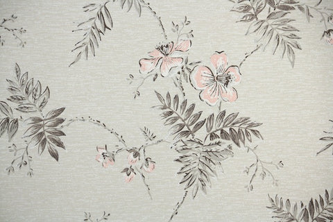 1950s Floral Vintage Wallpaper
