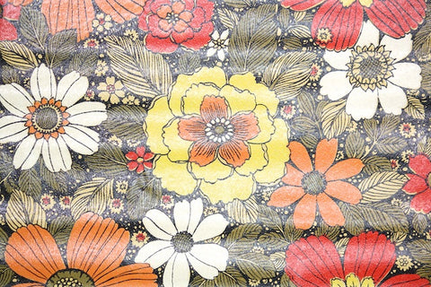 1970s Floral Vintage Wallpaper