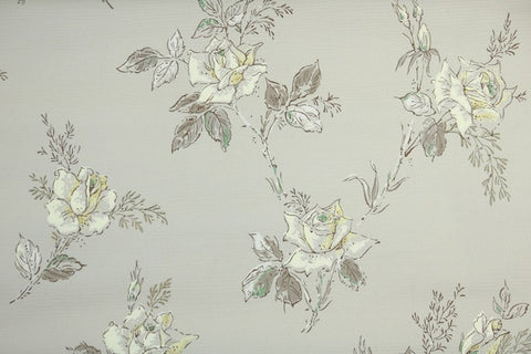 1950s Floral Vintage Wallpaper