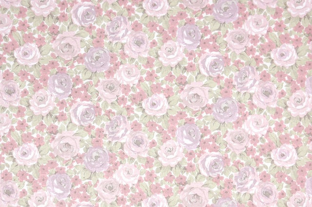 1970s Floral Vintage Wallpaper