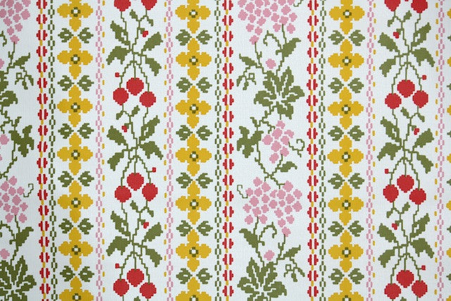 1970s Kitchen Vinyl Vintage Wallpaper