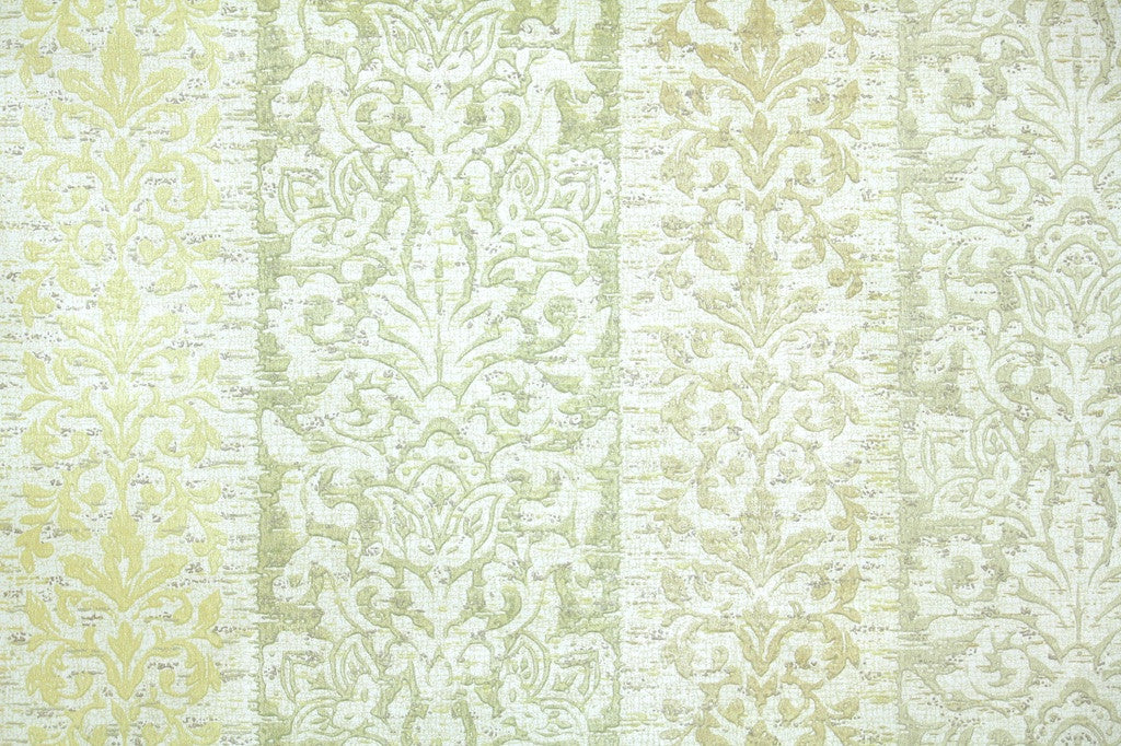 1970s Damask Stripe Vintage Wallpaper