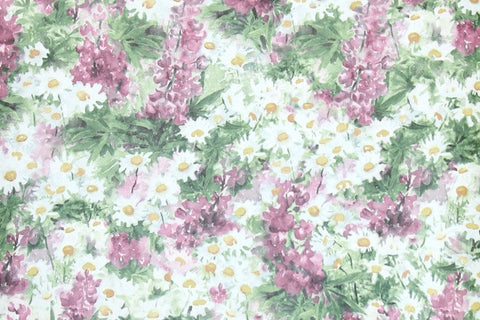 1980s Floral Vintage Wallpaper
