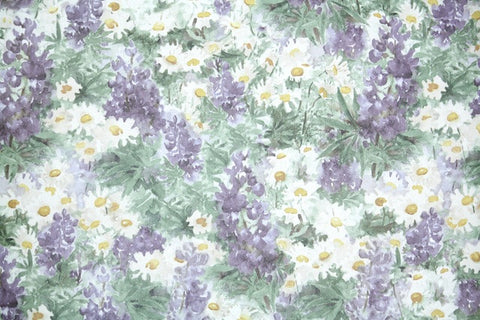 1980s Floral Vintage Wallpaper